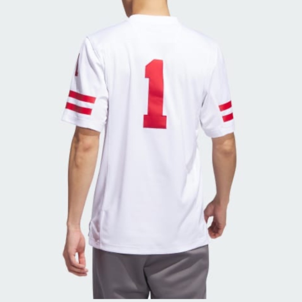NWT Adidas Nebraska Football Away Jersey - Picture 4 of 4